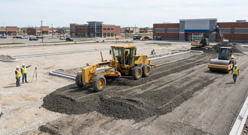 Parking Lot Excavation in Marietta, GA